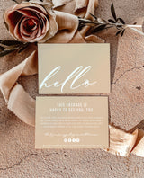 Boho Small Business Thank You Card | Editable Thank You Card Template