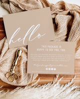 Boho Small Business Thank You Card | Editable Thank You Card Template
