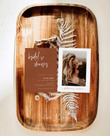 Terracotta Bridal Shower Invite | Minimalist Bridal Shower Invite