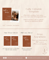 Terracotta Bridal Shower Invite | Minimalist Bridal Shower Invite