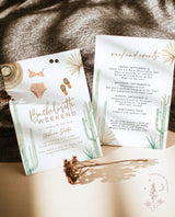 Desert Bachelorette Party Invite | Palm Springs Invite