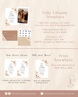 Pampas Grass Wedding Invitation Suite | Minimalist Wedding Invite