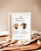 Dog Signature Drink Sign | Pet Signature Cocktail Sign 