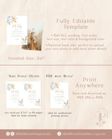 Pampas Grass Baby Shower Invite | Boy Baby Shower Invite