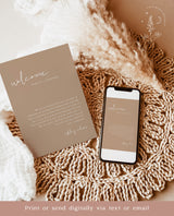 Modern Beige Wedding Timeline Template | Minimalist Events Timeline