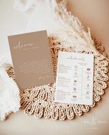 Modern Beige Wedding Timeline Template | Minimalist Events Timeline