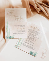 Palm Springs Bachelorette Party Invite | Mexico Bachelorette Party Invite