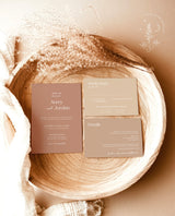 Terracotta Wedding Invitation Template | Minimalist Wedding Invite
