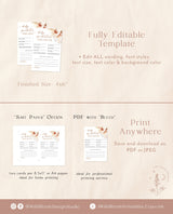 Baby Shower Advice and Predictions Card | Girl Baby Shower