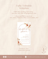 Digital Bridal Shower Evite | Bohemian Bridal Shower Invite