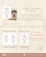 Wedding Reception Party Invite | Minimalist Wedding Reception Invite