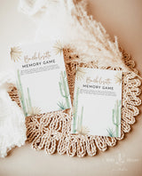 Bachelorette Memory Game | Desert Bachelorette Game