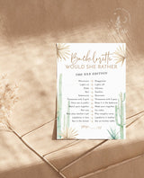 Would She Rather Bachelorette Game | Desert Bachelorette Game