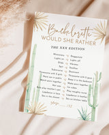 Would She Rather Bachelorette Game | Desert Bachelorette Game