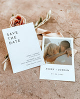 Photo Save the Date Invitation | Minimalist Save the Date
