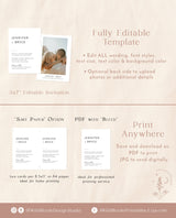 Modern Wedding Invitation | Minimalist Wedding Invite