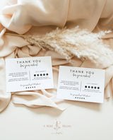 Minimalist Small Business Thank You Card | Editable Thank You Card Template