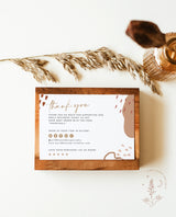 Terracotta Small Business Thank You Card | Boutique Thank You Template