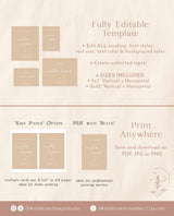 Modern Custom Sign Template | Beige Customizable Wedding Signage