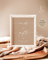 Modern Custom Sign Template | Beige Customizable Wedding Signage