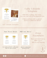 Nurse Graduation Party Invite Template | Minimalist RN Graduation Announcement