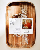 Graduation Party Invitation Template | Minimalist Graduation Announcement