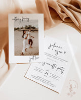 Photo Wedding Announcement | Photo Elopement Announcement