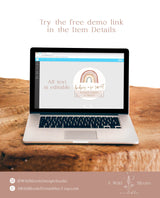 Rainbow Cupcake Toppers | Boho Rainbow Baby Shower