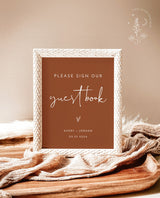 Burnt Orange Custom Sign Template | Terracotta Wedding Custom Sign