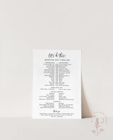 Wedding Party Timeline | Printable Wedding Day Schedule