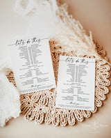 Wedding Party Timeline | Bridal Party Itinerary
