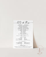 Wedding Party Timeline | Bridal Party Itinerary