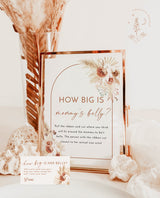 How Big is Mommy's Belly Game | Boho Baby Shower Game