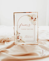 Boho Favors Sign | Minimalist Favors Wedding Sign Template
