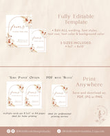 Boho Favors Sign | Minimalist Favors Wedding Sign Template