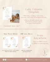 Pampas Grass Bridal Shower Invitation | Boho Bridal Shower Invite