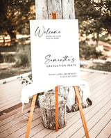 Graduation Party Welcome Sign | Minimalist Graduation Party Welcome Sign