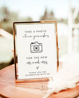 Photo Guestbook Sign | Modern Minimalist Wedding Sign