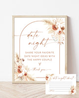 Bridal Shower Date Night Ideas | Date Night Ideas Sign