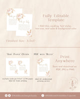 Boho Books for Baby Card | Pampas Grass Baby Shower