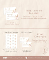 Diaper Raffle Card | Boho Baby Shower Diaper Raffle