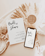 Minimalist Bridal Shower Invitation | Boho Bridal Shower Invite