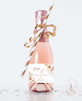 Pop When She Pops Label | Mini Champagne Bottle Label Template