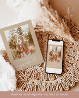 Graduation Party Invitation Template | Minimalist Graduation Announcement