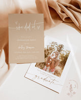 Graduation Party Invitation Template | Minimalist Graduation Announcement