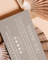 Boho Small Business Thank You Card | Editable Thank You Card Template