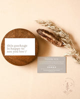 Boho Small Business Thank You Card | Editable Thank You Card Template