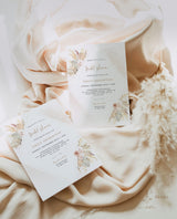 Pampas Grass Bridal Shower Invitation | Boho Bridal Shower Invite