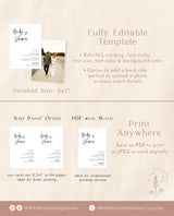 Minimalist Baby Shower Invitation | Gender Neutral Baby Shower Invite