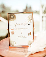 Tropical Bachelorette Party Favors Sign | Palm Springs Bachelorette